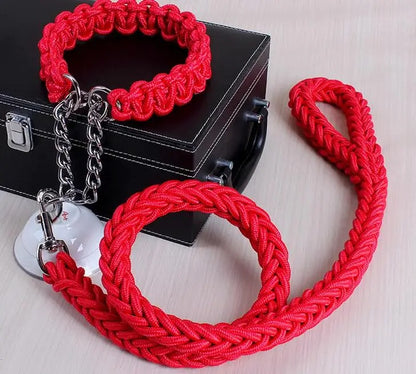 Durable Wire Collar & Lead for Large Dogs