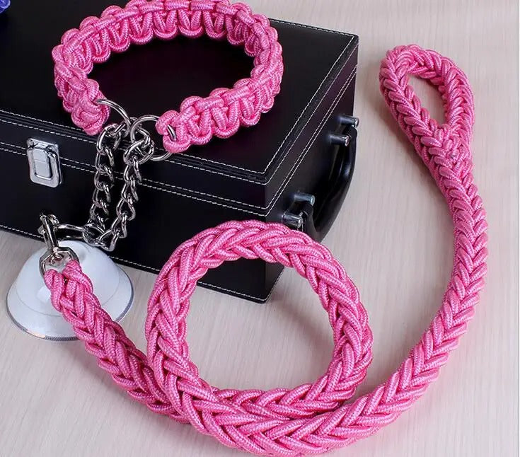 Durable Wire Collar & Lead for Large Dogs