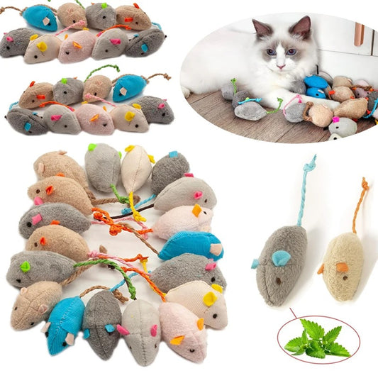 Rattling Catnip Mouse Toys
