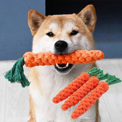 Carrot Rope Dog Chew Toy