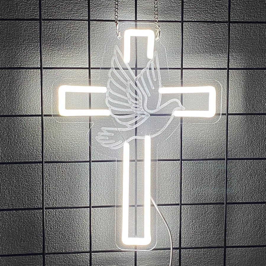 Jesus Cross Neon Light