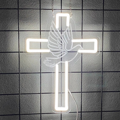 Jesus Cross Neon Light