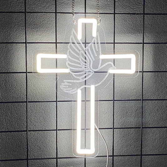 Jesus Cross Neon Light