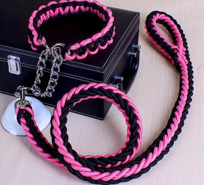 Durable Wire Collar & Lead for Large Dogs