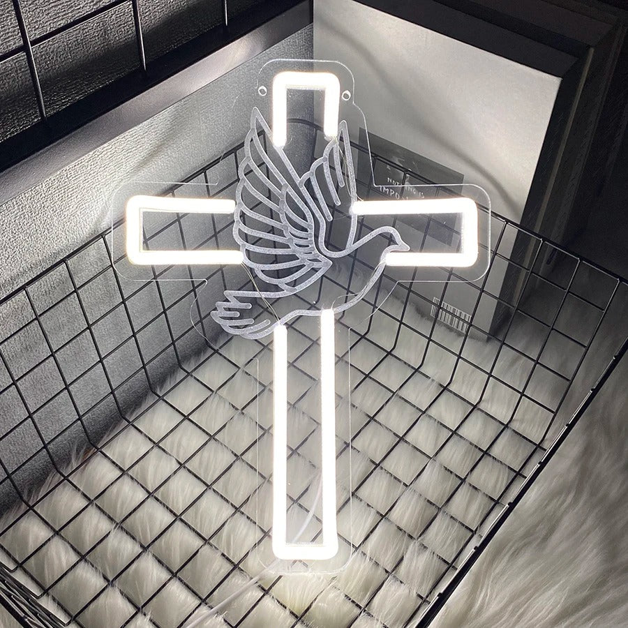 Jesus Cross Neon Light