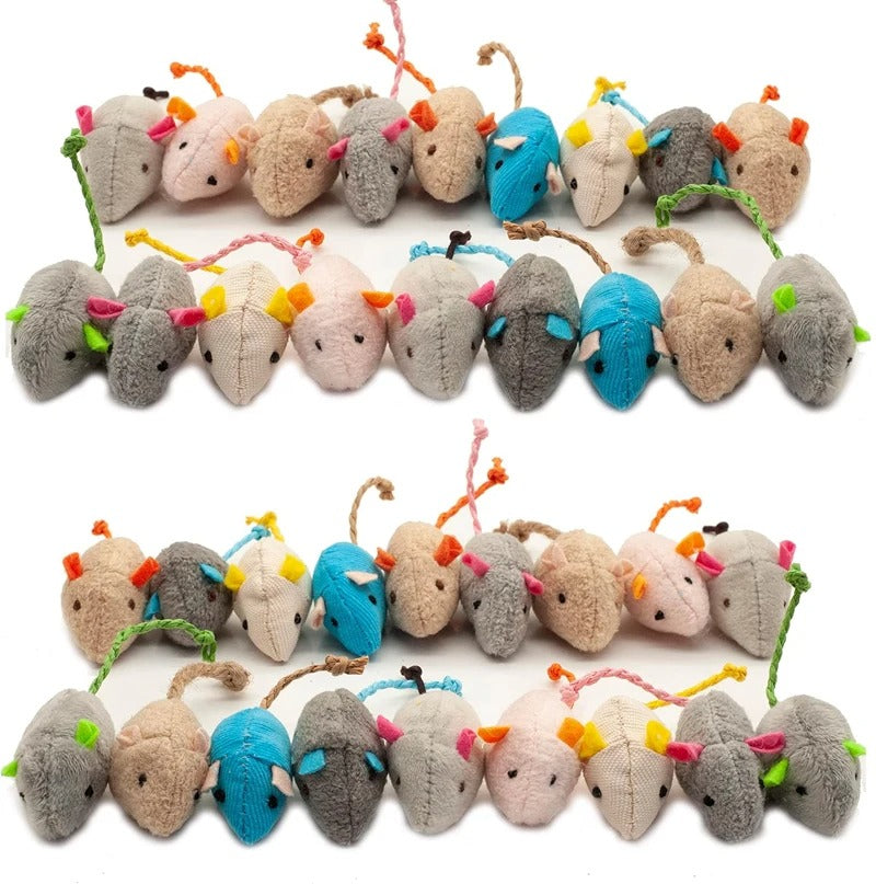 Rattling Catnip Mouse Toys